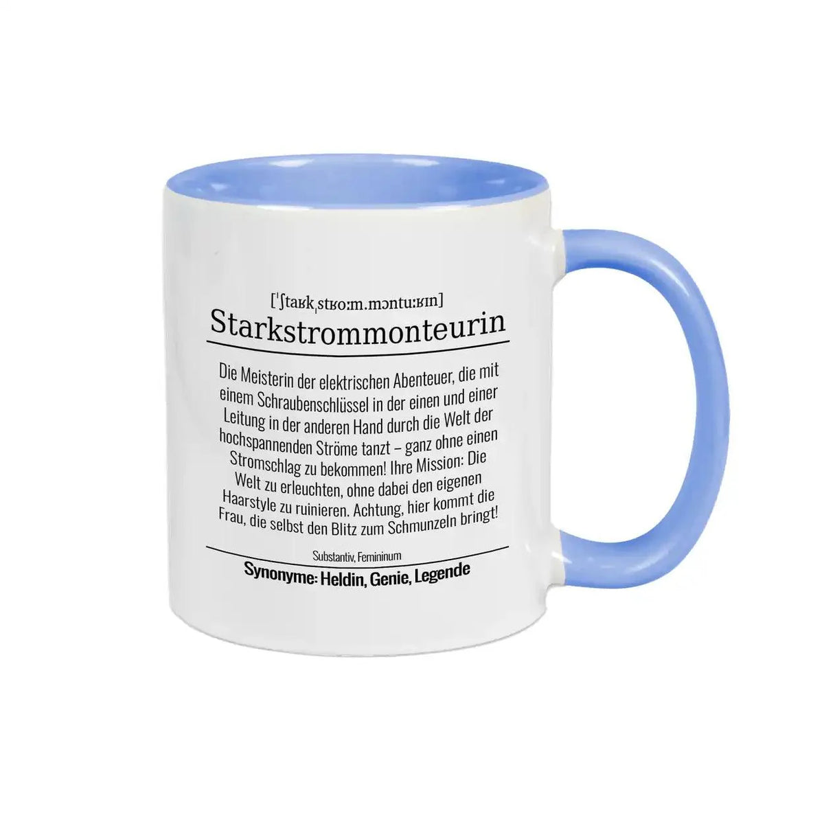 Tasse für Starkstrommonteurin - Druckerino