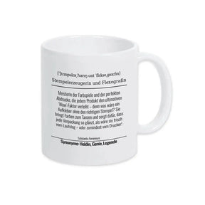 Tasse für Stempelerzeugerin und Flexografin - Druckerino