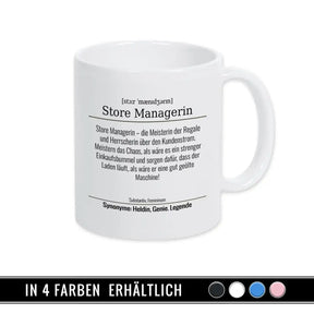 Tasse für Store Managerin - Druckerino