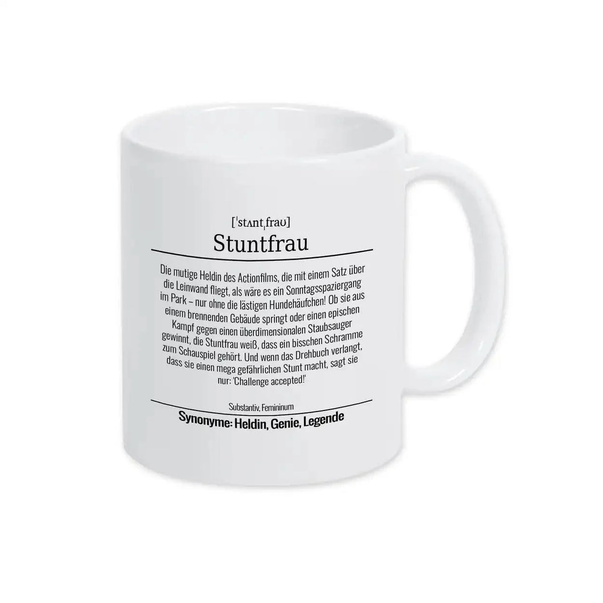 Tasse für Stuntfrau - Druckerino