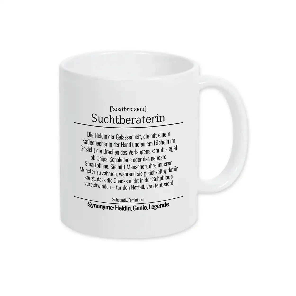 Tasse für Suchtberaterin - Druckerino