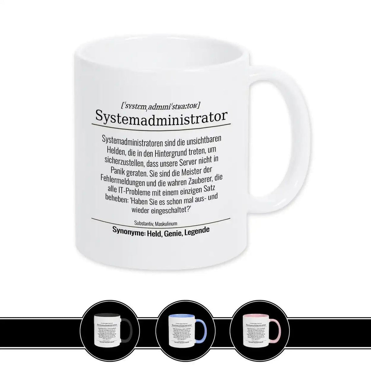 Tasse für Systemadministrator - Druckerino