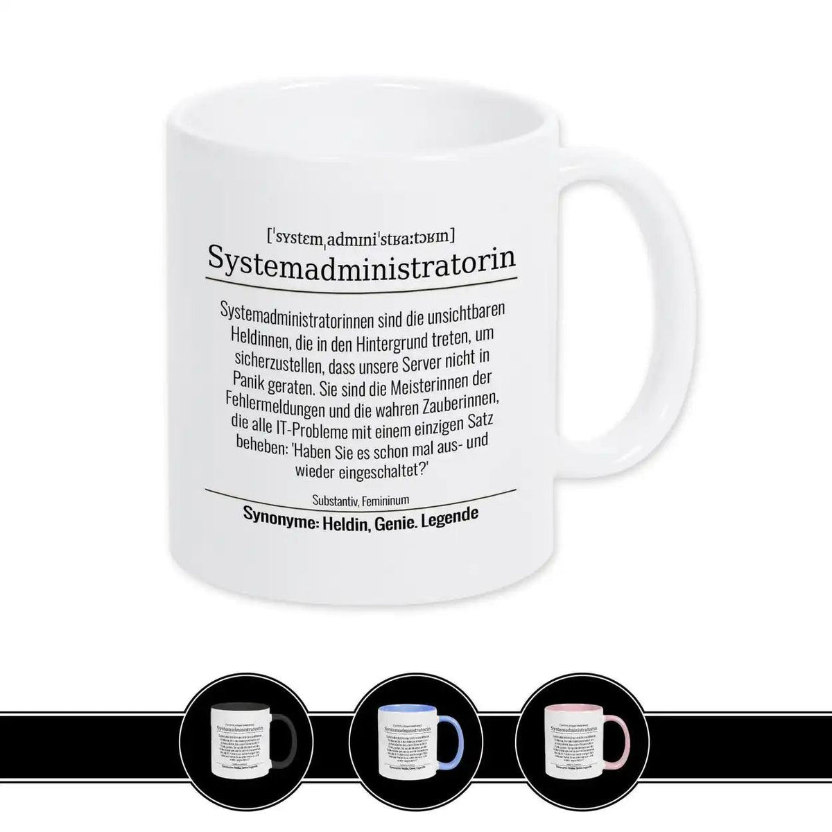 Tasse für Systemadministratorin - Druckerino