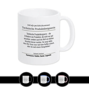 Tasse für Technische Produktdesignerin - Druckerino