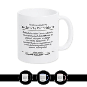 Tasse für Technische Vertrieblerin - Druckerino