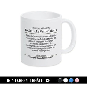 Tasse für Technische Vertrieblerin - Druckerino