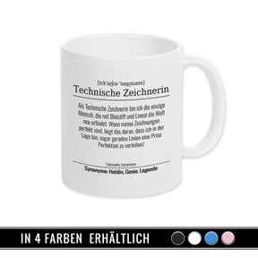 Tasse für Technische Zeichnerin - Druckerino