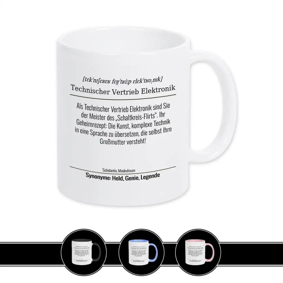 Tasse für Technischer Vertrieb Elektronik - Druckerino