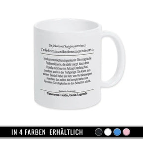 Tasse für Telekommunikationsingenieurin - Druckerino