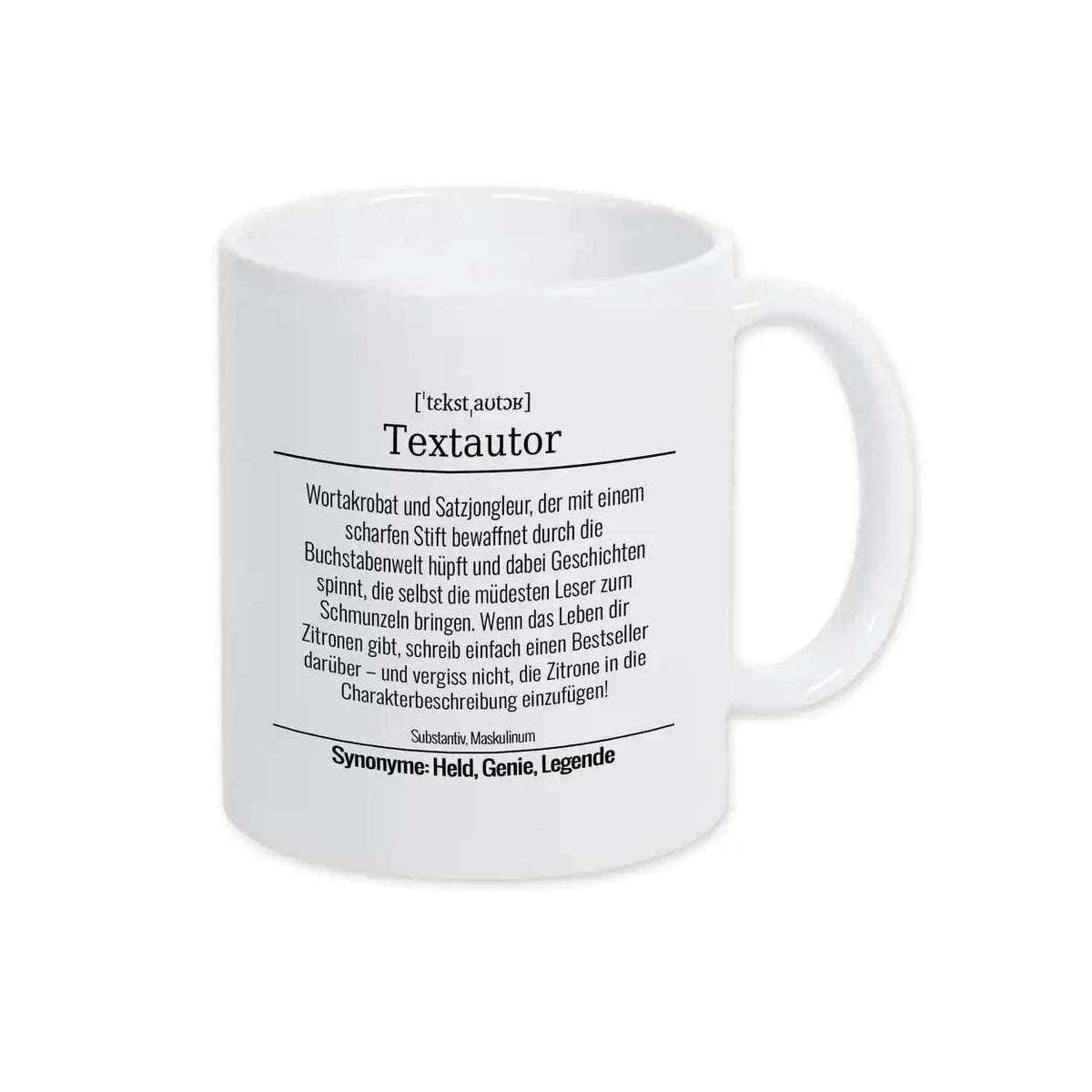 Tasse für Textautor - Druckerino