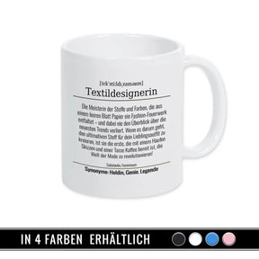 Tasse für Textildesignerin - Druckerino