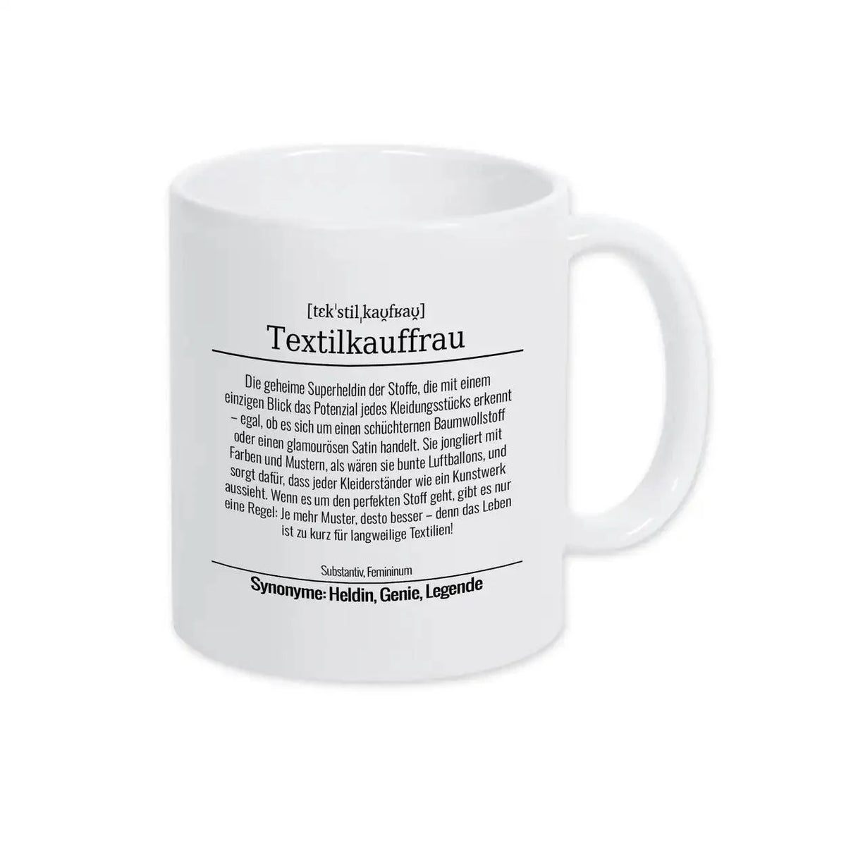 Tasse für Textilkauffrau - Druckerino