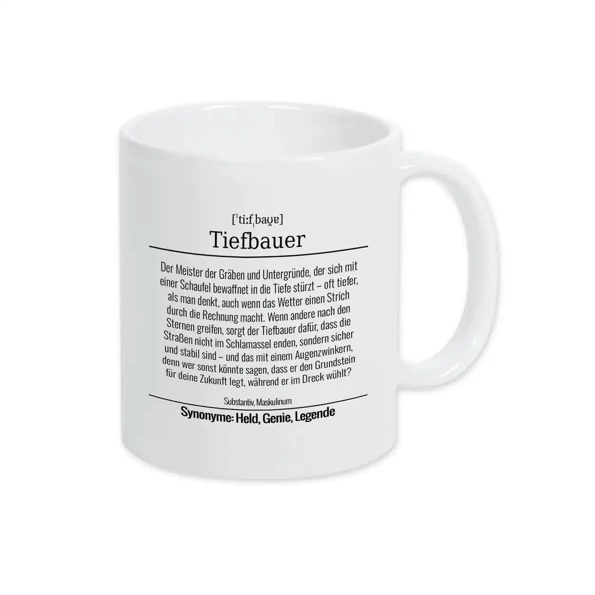 Tasse für Tiefbauer - Druckerino