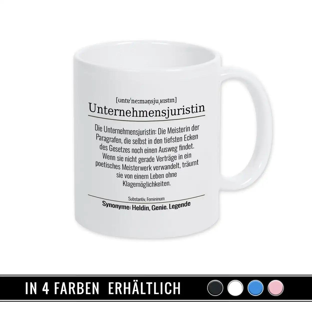 Tasse für Unternehmensjuristin - Druckerino