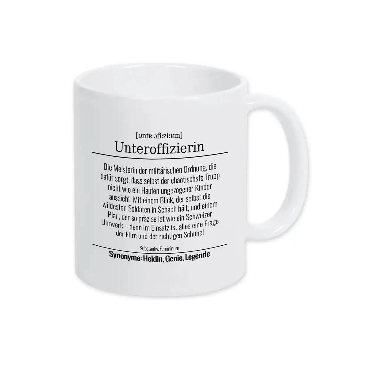 Tasse für Unteroffizierin - Druckerino