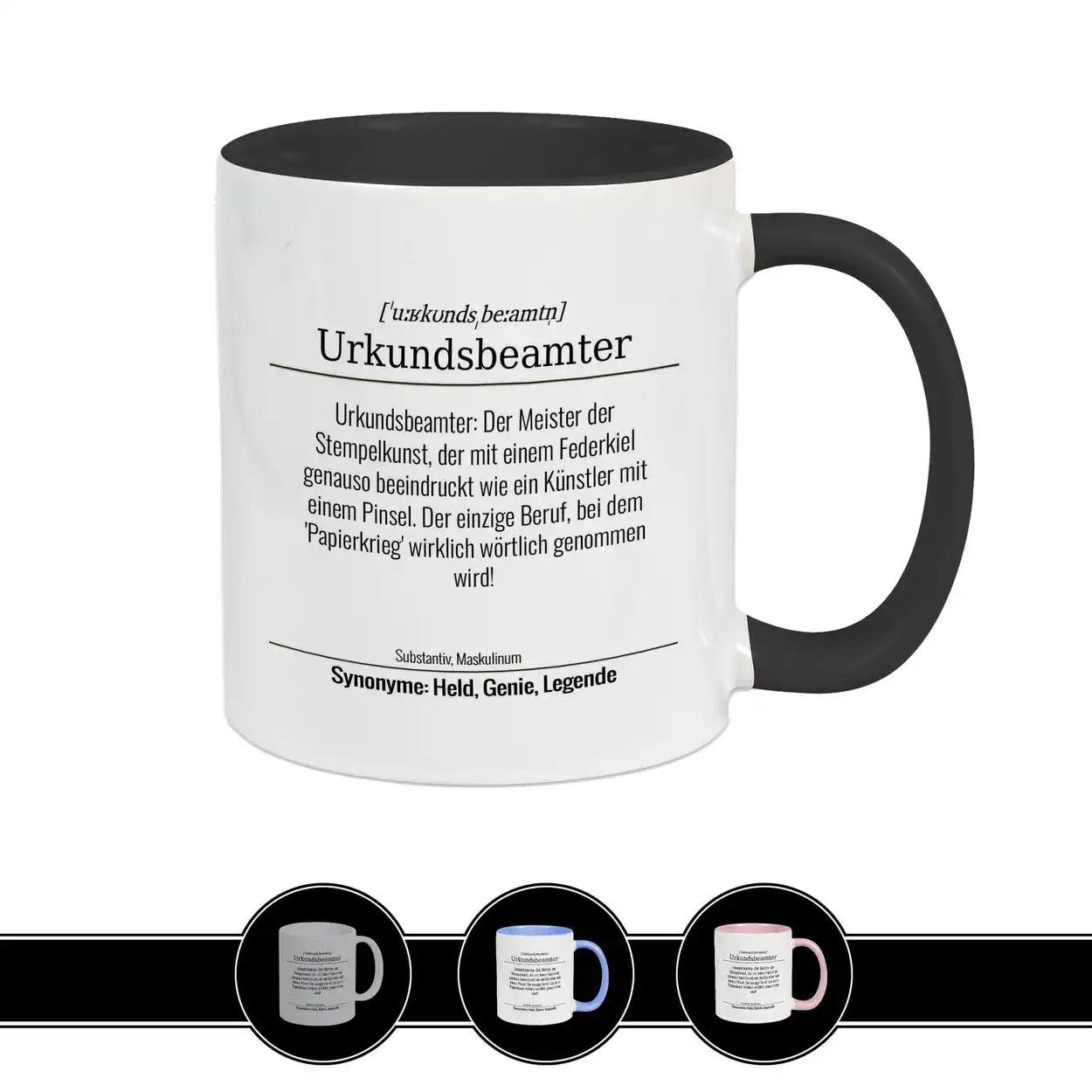 Tasse für Urkundsbeamter - Druckerino