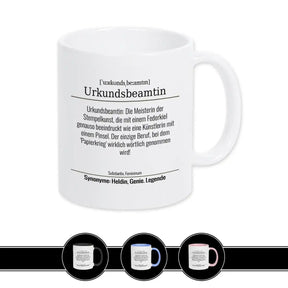 Tasse für Urkundsbeamtin - Druckerino
