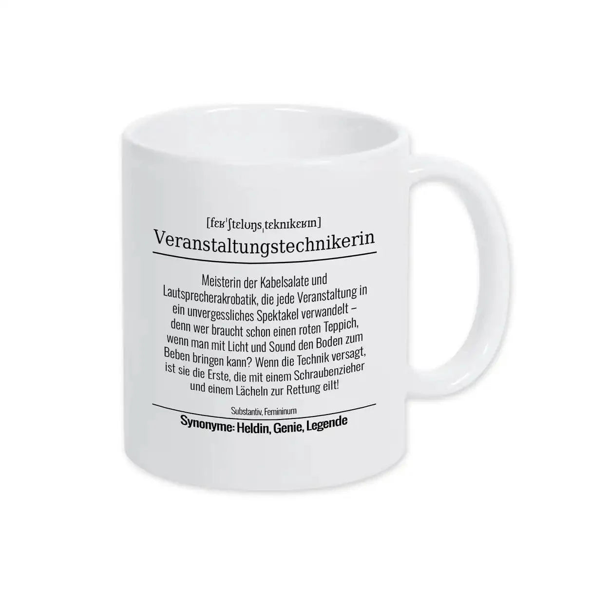 Tasse für Veranstaltungstechnikerin - Druckerino