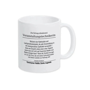 Tasse für Veranstaltungstechnikerin - Druckerino