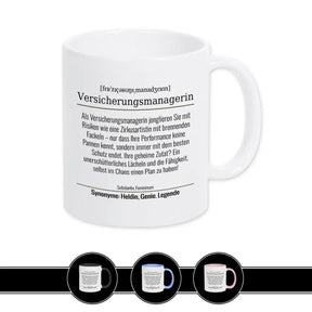 Tasse für Versicherungsmanagerin - Druckerino