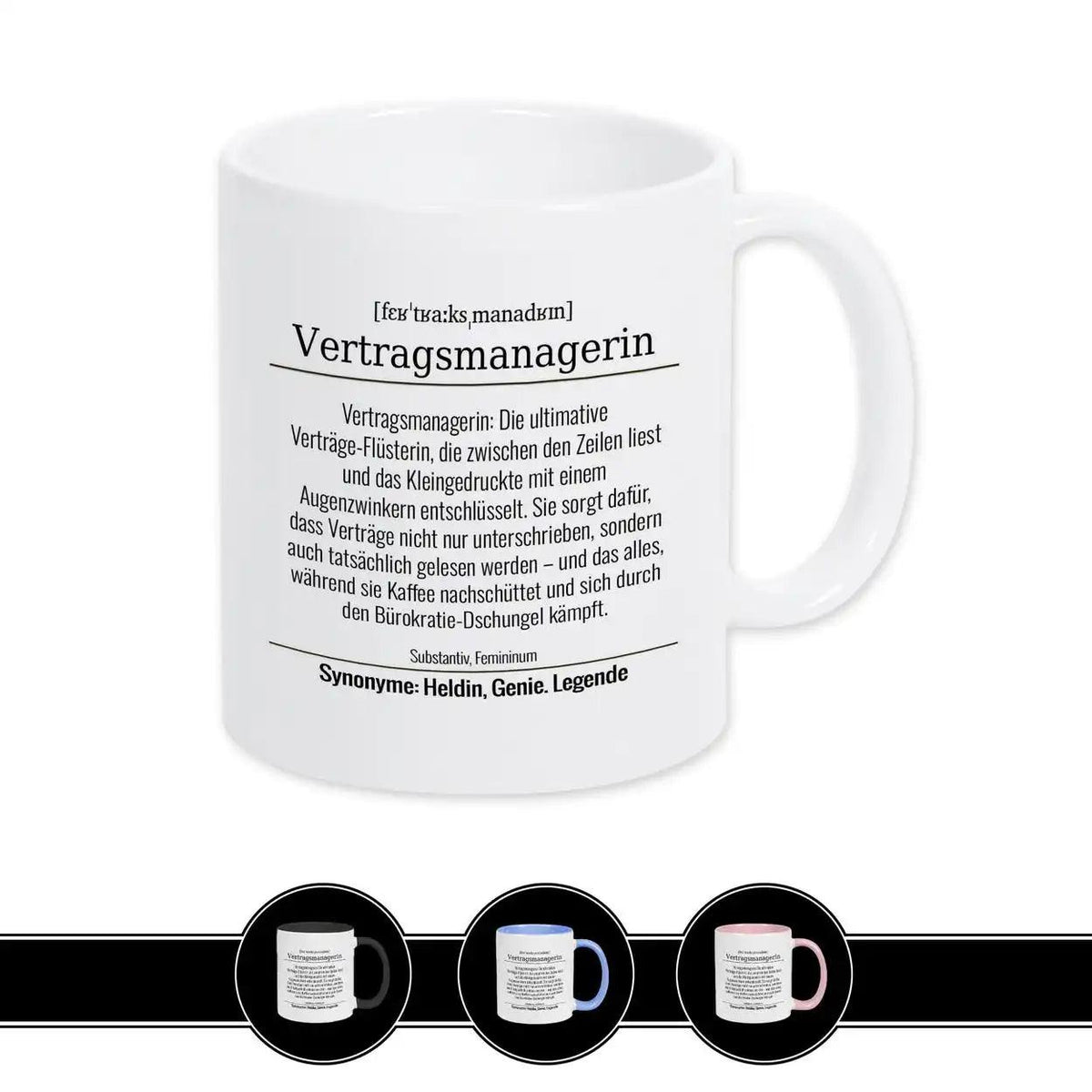 Tasse für Vertragsmanagerin - Druckerino