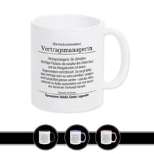 Tasse für Vertragsmanagerin - Druckerino