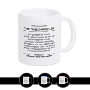 Tasse für Vertragsmanagerin - Druckerino