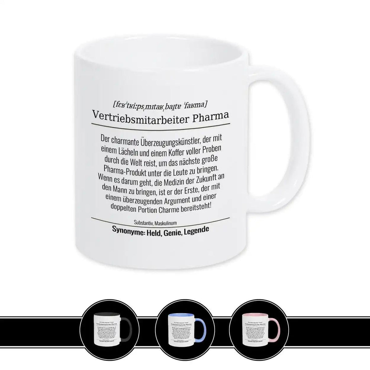 Tasse für Vertriebsmitarbeiter Pharma - Druckerino