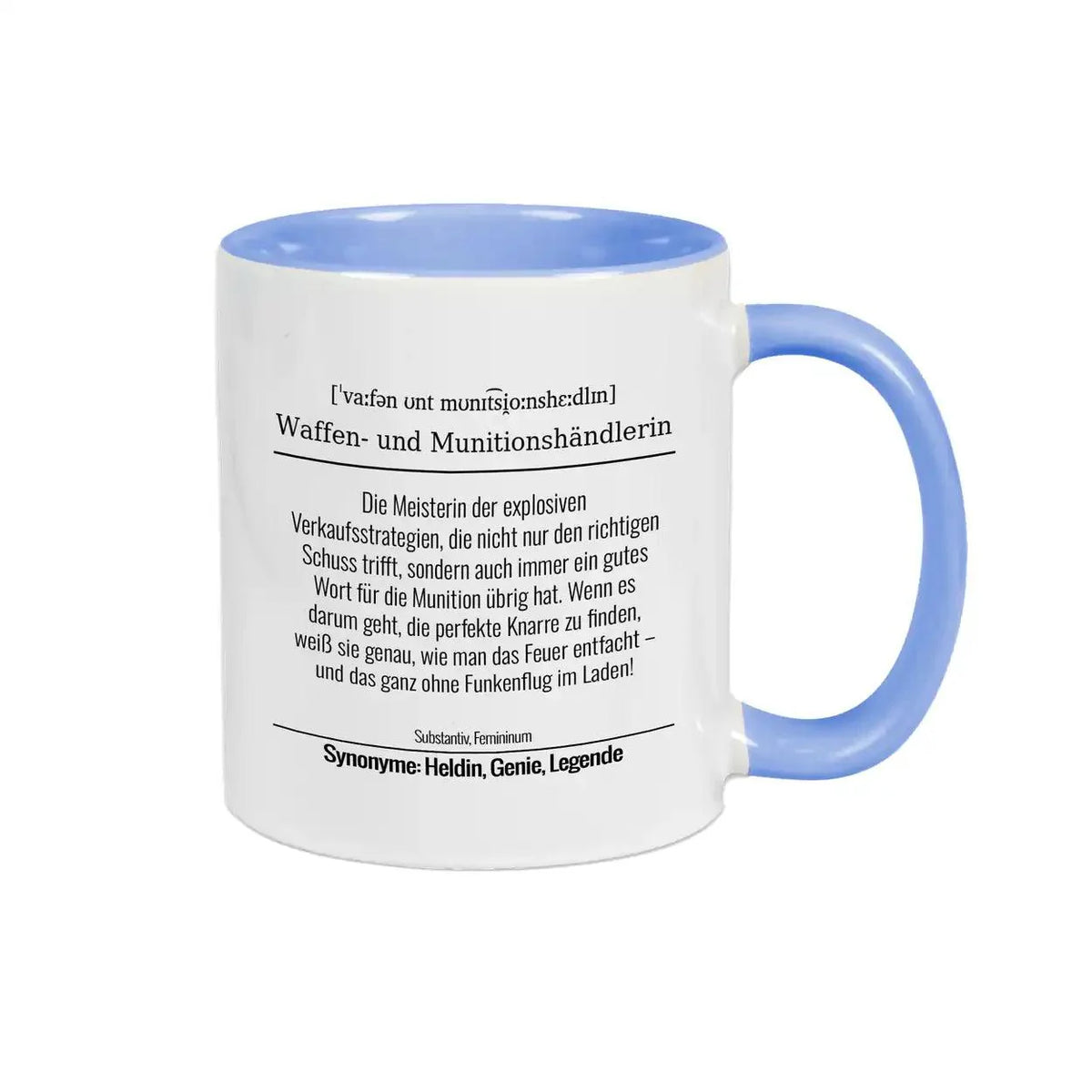 Tasse für Waffen- und Munitionshändlerin - Druckerino