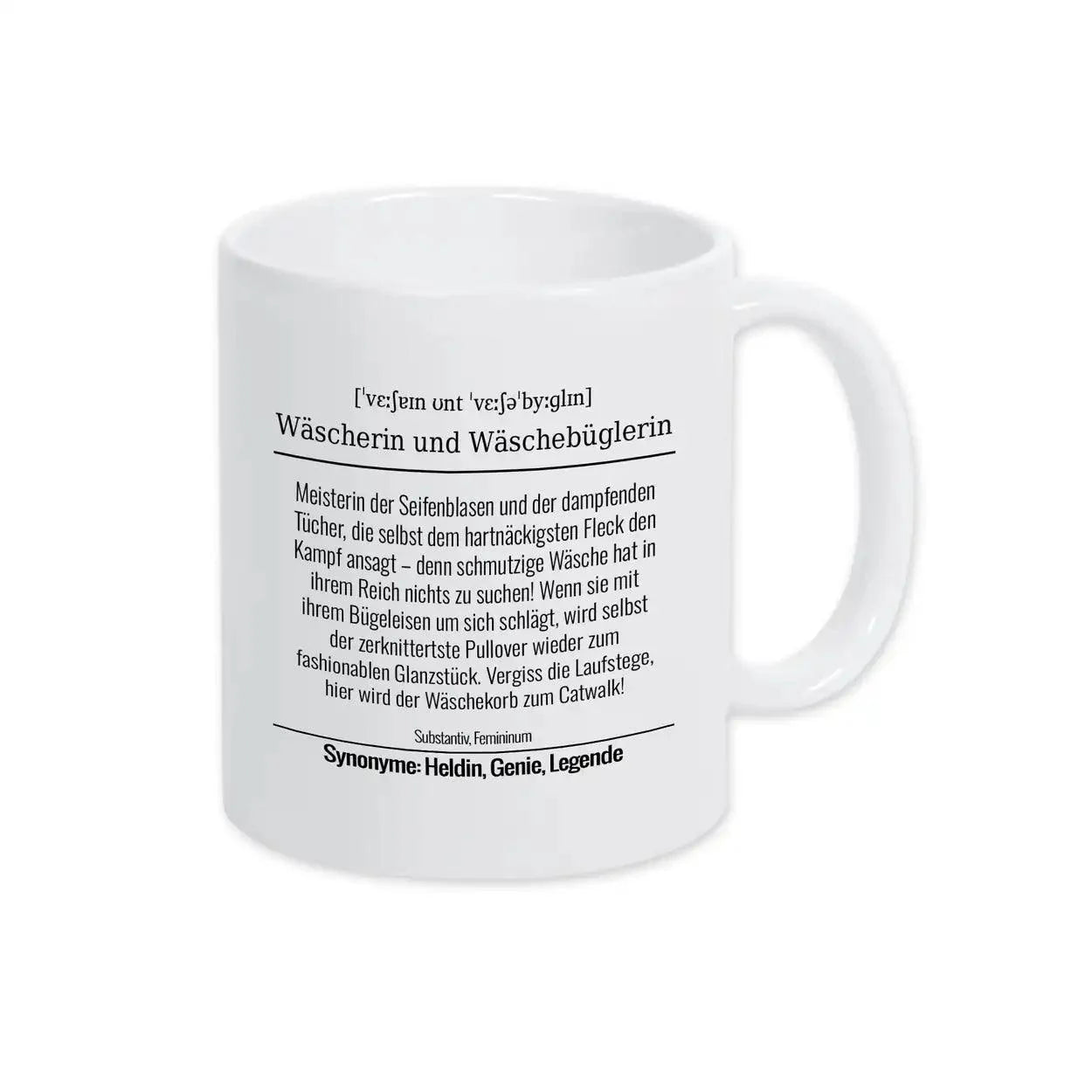 Tasse für Wäscherin und Wäschebüglerin - Druckerino