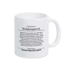 Tasse für Webdesignerin - Druckerino
