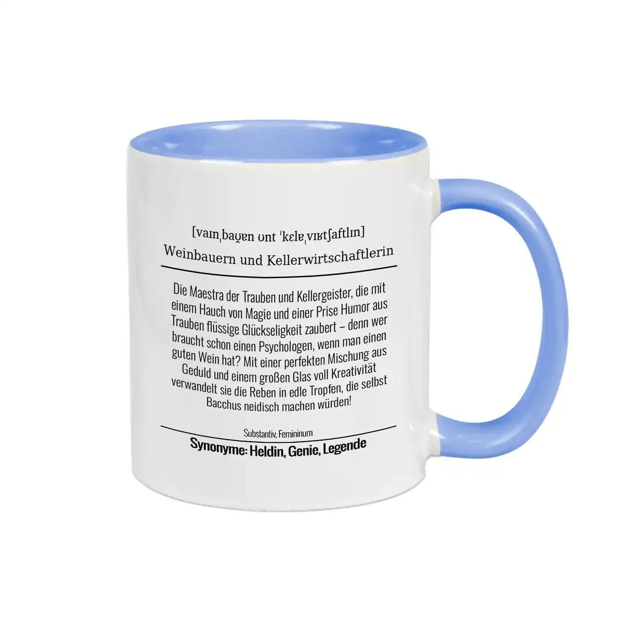 Tasse für Weinbauern und Kellerwirtschaftlerin - Druckerino