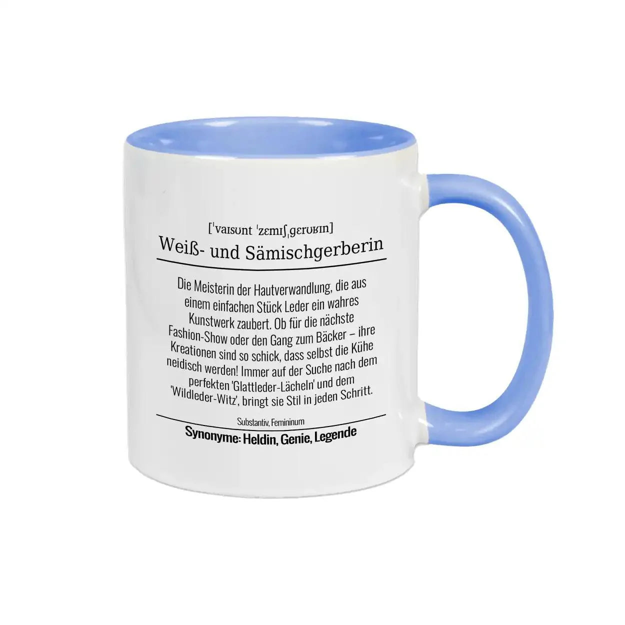 Tasse für Weiß- und Sämischgerberin - Druckerino