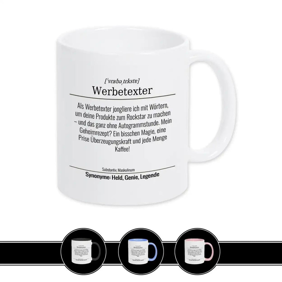 Tasse für Werbetexter - Druckerino
