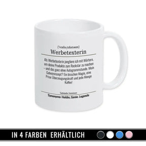 Tasse für Werbetexterin - Druckerino