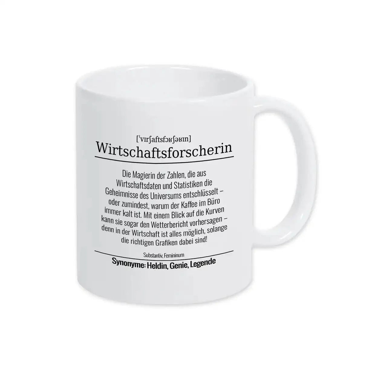Tasse für Wirtschaftsforscherin - Druckerino