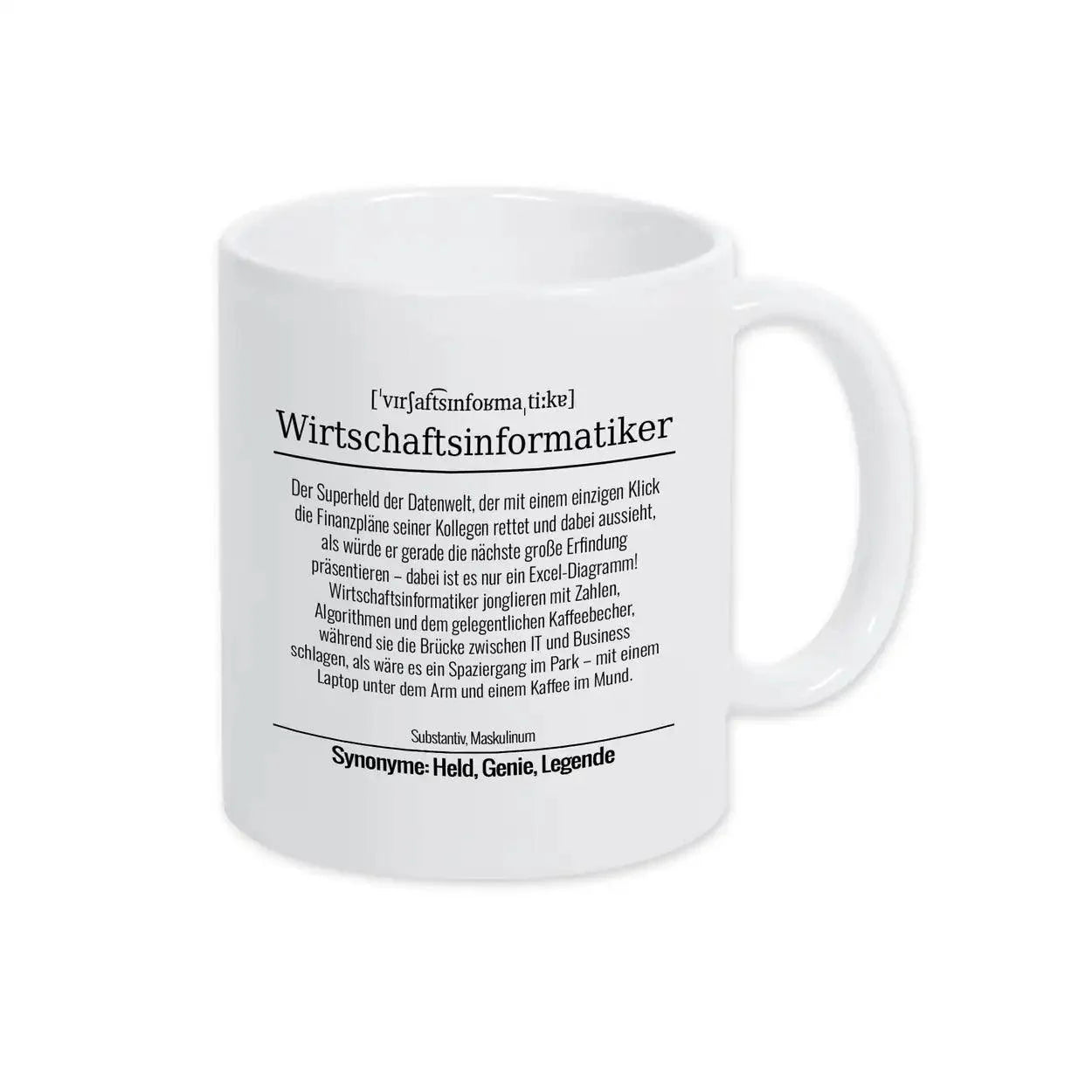 Tasse für Wirtschaftsinformatiker - Druckerino
