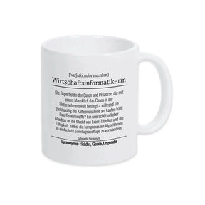 Tasse für Wirtschaftsinformatikerin - Druckerino