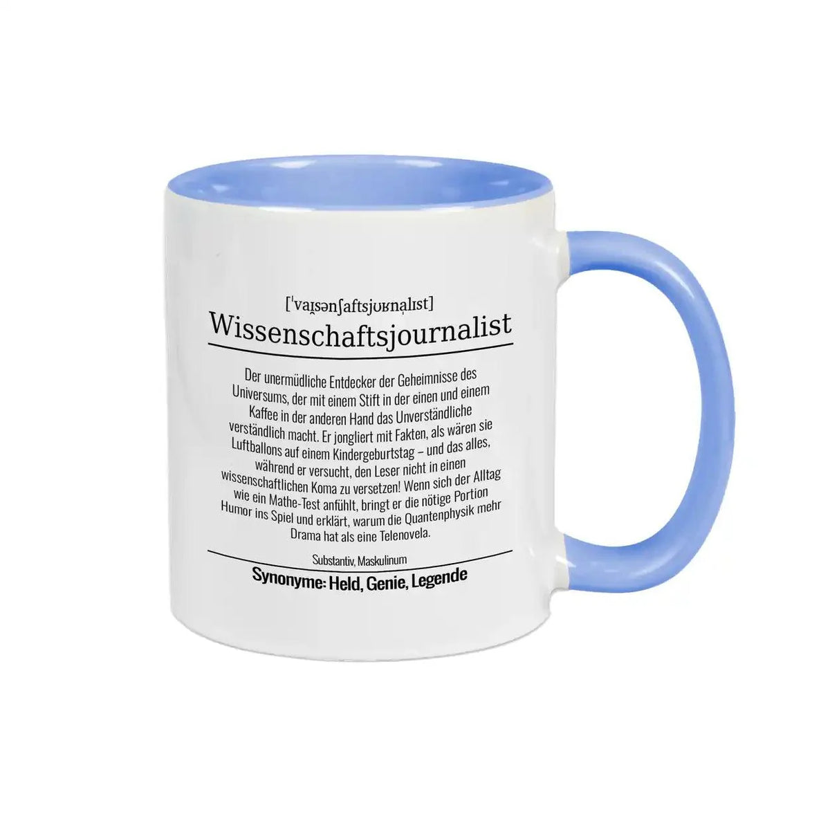 Tasse für Wissenschaftsjournalist - Druckerino