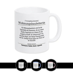Tasse für Wohnungsbauleiterin - Druckerino