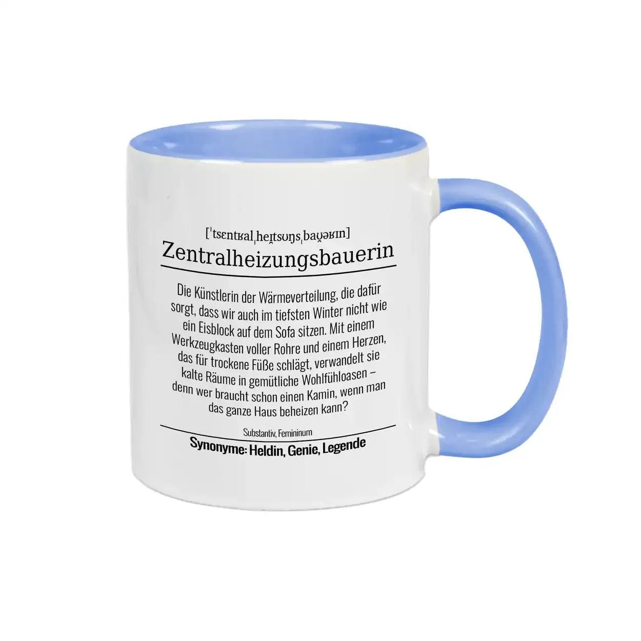 Tasse für Zentralheizungsbauerin - Druckerino