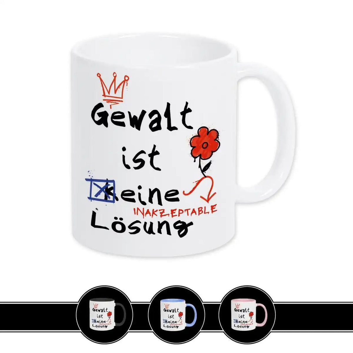 Tasse Gewalt ist keine Lösung - Druckerino