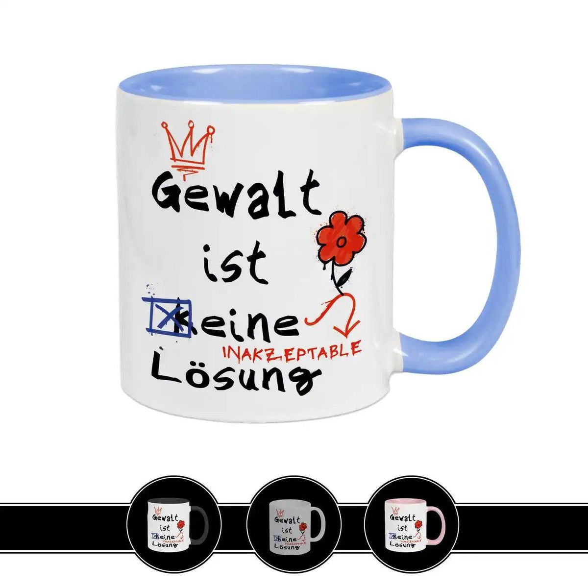 Tasse Gewalt ist keine Lösung - Druckerino