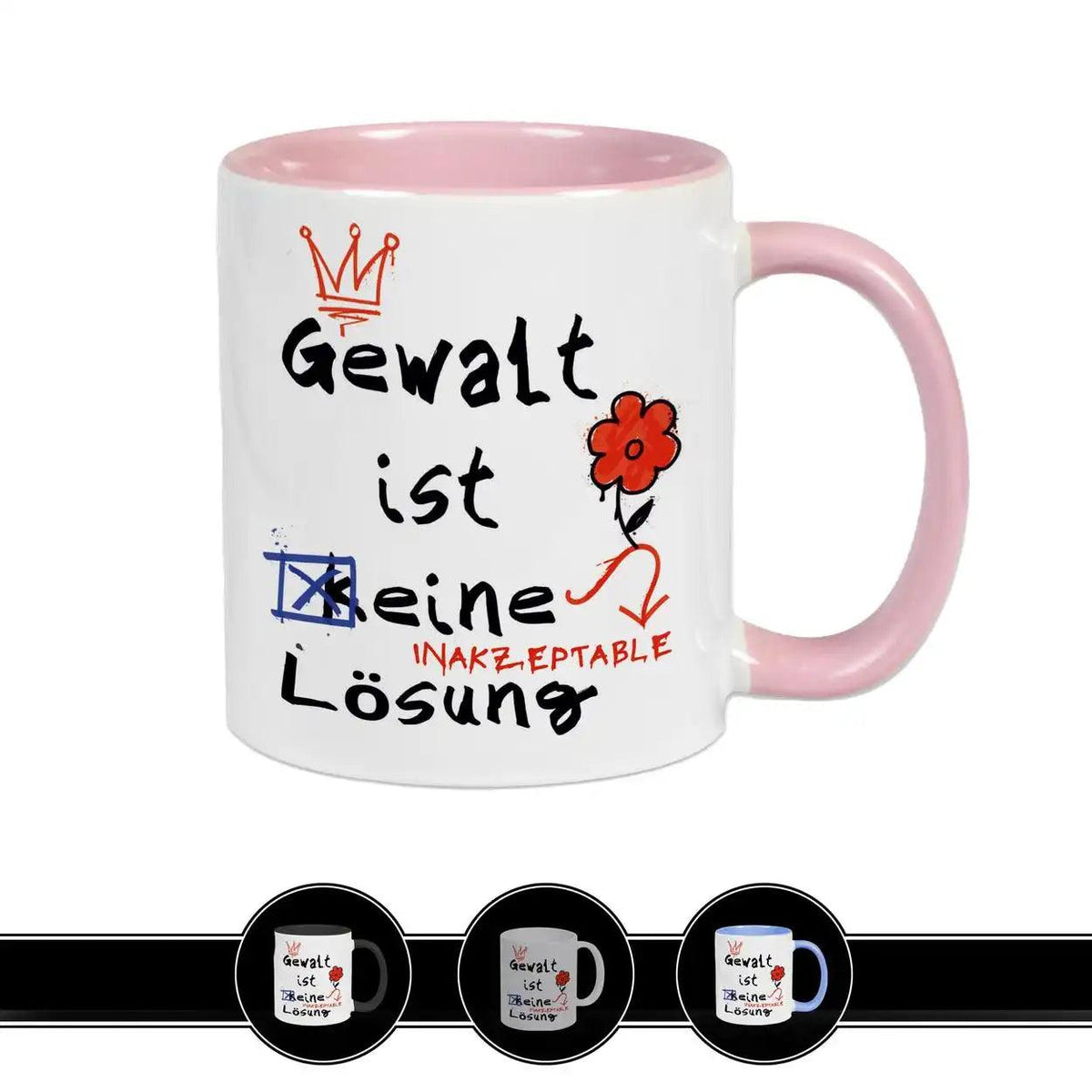 Tasse Gewalt ist keine Lösung - Druckerino