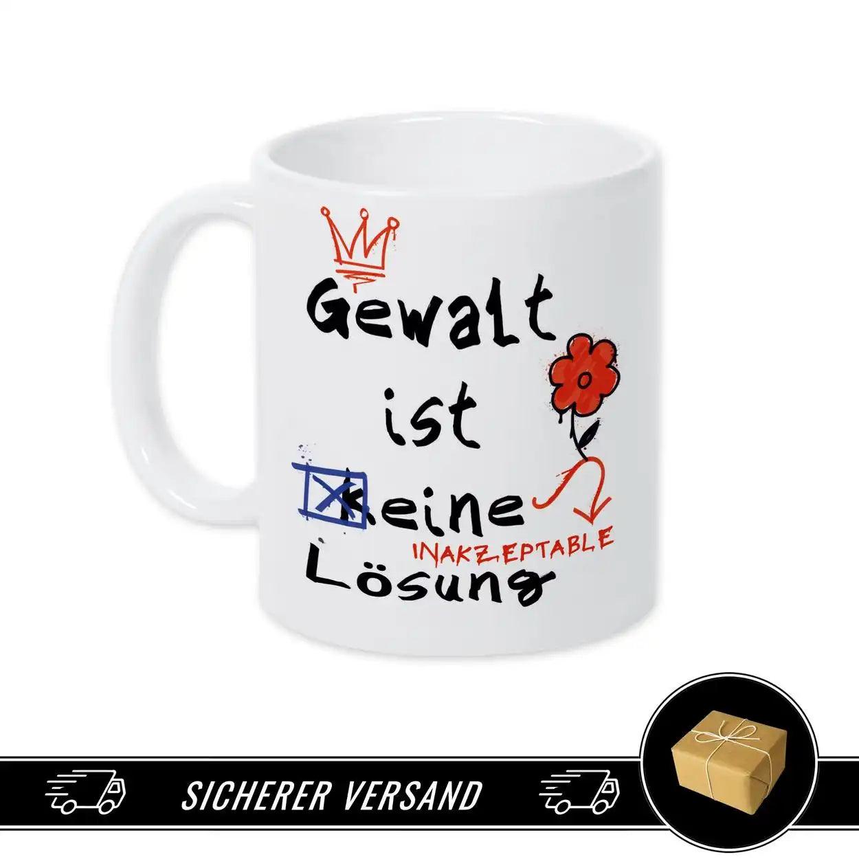 Tasse Gewalt ist keine Lösung - Druckerino