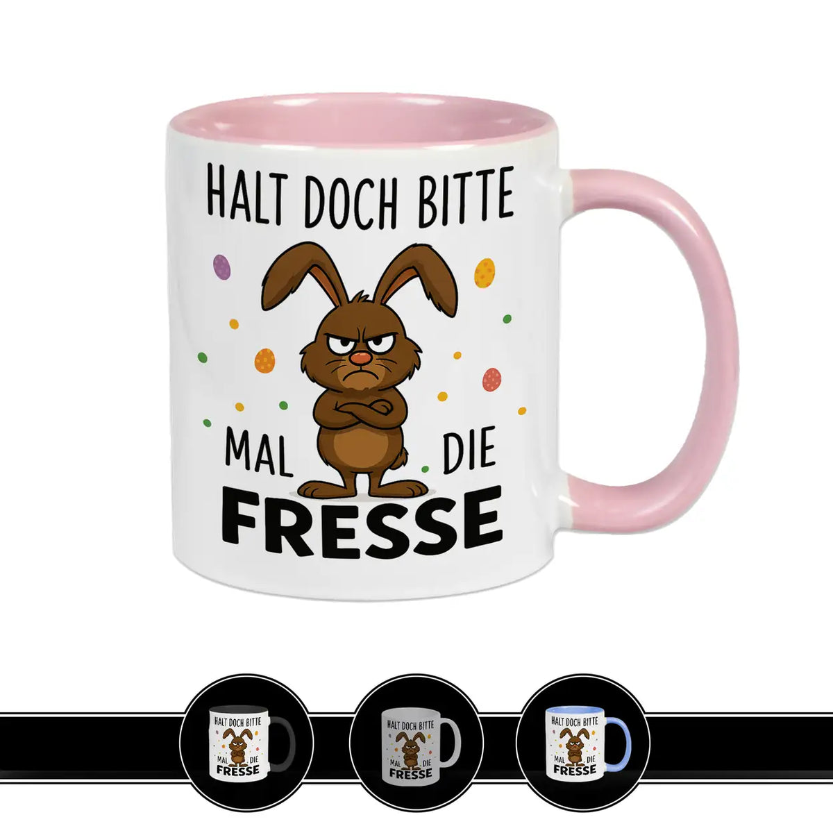 Tasse Hase - Halt die Fresse - Druckerino