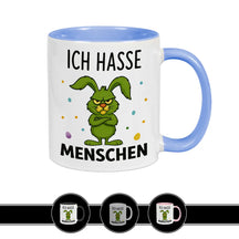 Tasse Hase - Ich hasse Menschen - Druckerino