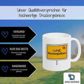 Tasse I Love Mönchengladbach - Druckerino