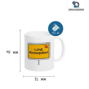 Tasse I Love Mönchengladbach - Druckerino