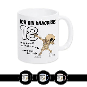 Tasse - Ich bin knackige 18 - Druckerino